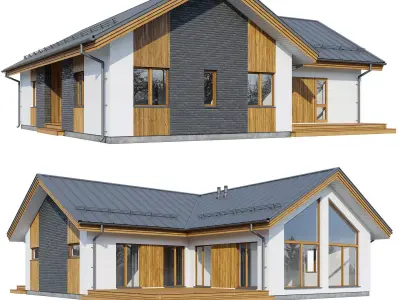 Alpine house Zank 3D model