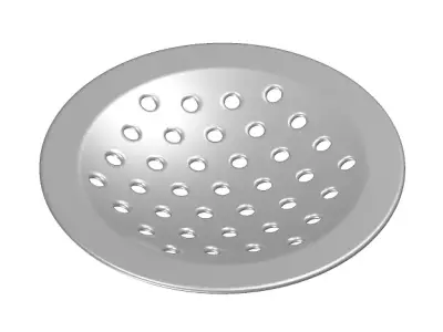 Steel Bathroom Strainer 3D model