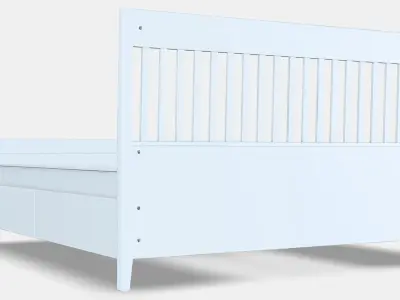 IDANAS Bed frame with storage 4 Low-poly 3D model