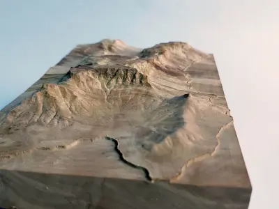 Table Mountain  3D print model