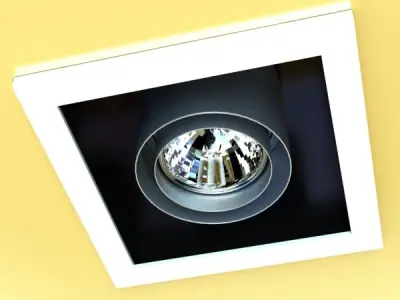 Halogen Lamp 07 Photoreal 3D model