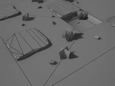 Stone Floor Free low-poly 3D model