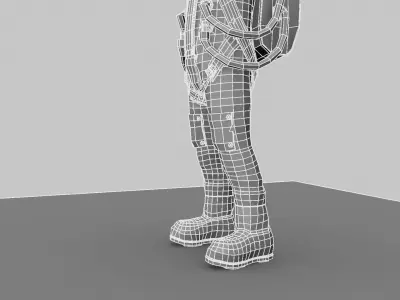 Astronaut in space suit 3D model