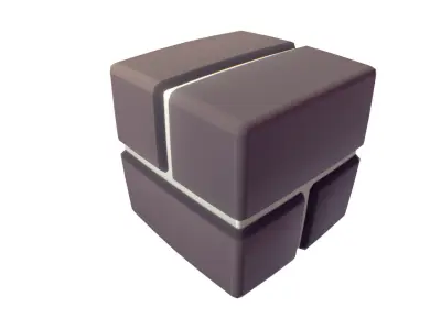 Cube World Brick Block - Proto Series Low-poly 3D model