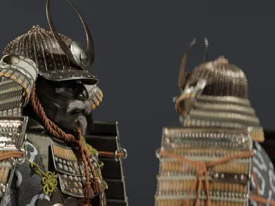  MEDIEVAL Japanese Samurai Rigged 