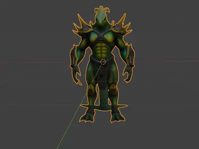  Sci Fi and Hybrid 3D Character Models Low-poly 3D model