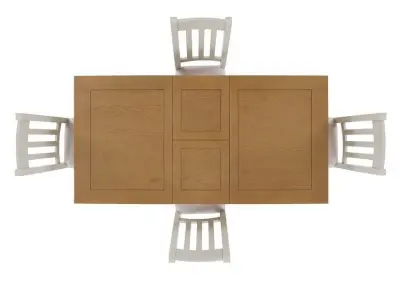 Port Mahon Diner Table Chair Set 3D model