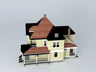Eclectic House Free 3D model