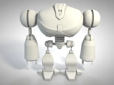 Yellow Robot 3D model