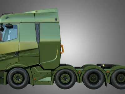 T520 - 8X4 Heavy Haulage Truck 3D model