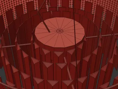 ALSING crystal chandelier - gold 3D model