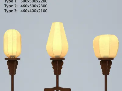 CHINESE LANTERN STAND 3D model