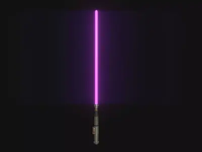 Star Wars Lightsaber 03 Pink - SciFi Character Weapon Low-poly 3D model