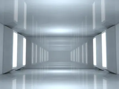 Sci Fi Corridor 3D model 59