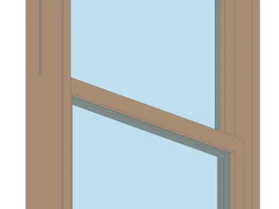 Brick header window 3D model