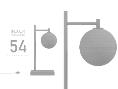 Post Modern Desk Lamp 3D model