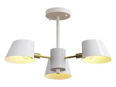 lumion ceiling light with three lamps 3D model
