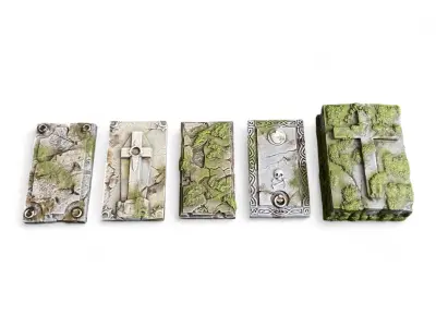 Gravestones 3D print model