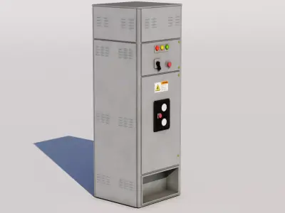 Electrical Box Set Low-poly 3D model