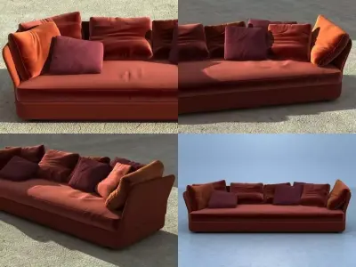 Cove sofa 02 3D model