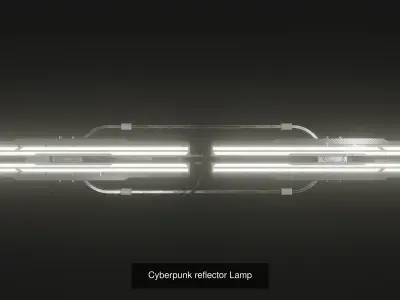 Cyberpunk Lamps 3D Model Pack