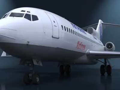  Commercial Airliner Boeing 727-100 Iran Aseman 