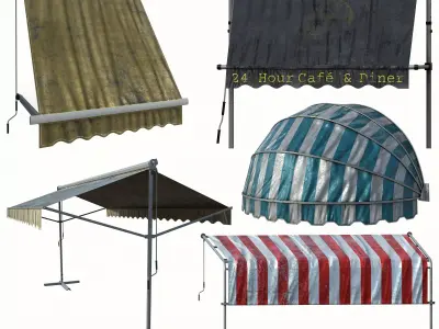 awning kitbash 3D model