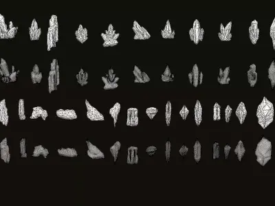 Crystal Assets Low-poly 3D model