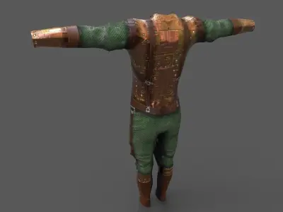  Steampunk  skin 12 Low-poly 3D model