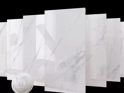 Marble Set Museum Calacatta 4D 80x160 Set 1 Texture