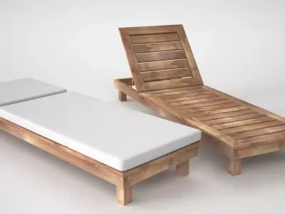 Cot Outdoor Free 3D model