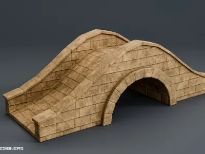 Stone Bridge 3D Model 3D model