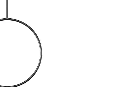 Northern Lighting Circle Pendant Light 3D model