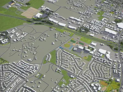 Murrieta  Low-poly 3D model