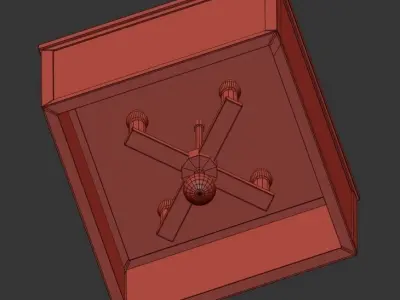 Fulton Flush Mount 3D model