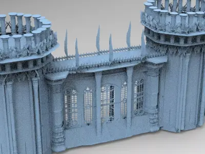Elden Celtic Ring Bridge Towers Huge  3D model