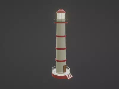 Lighthouse Low-poly 3D model