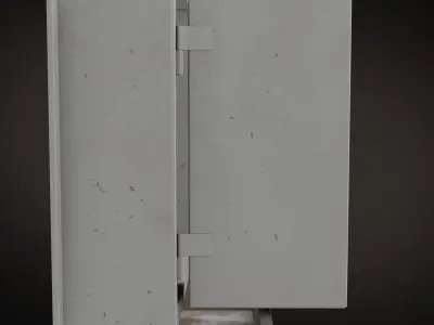 Wall Mounted Cabinet Low-poly 3D model