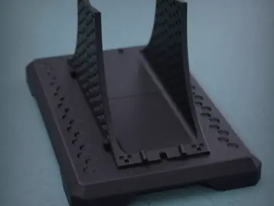 Industrial stand modern design carbon 3D print model