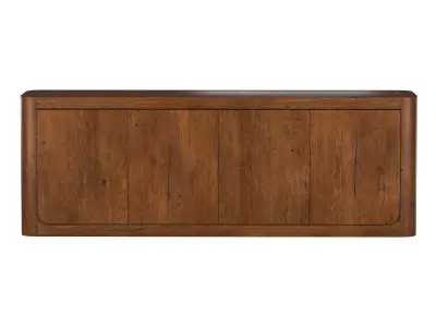 OSLO PANEL 4-DOOR MEDIA CONSOLE 3D model