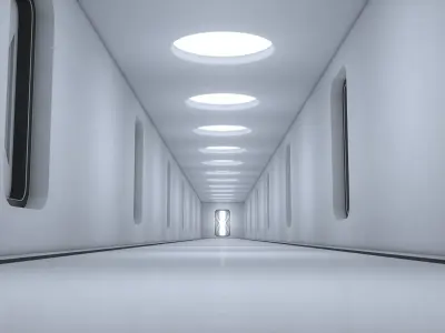 Sci Fi Corridor 3D model 54