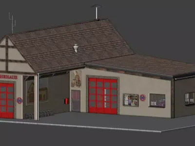 Kleine Dorffeuerwache V2 3D model