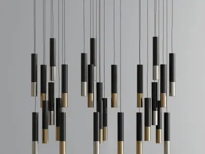 Modern Ceiling Suspension Pendant Collection 3D model