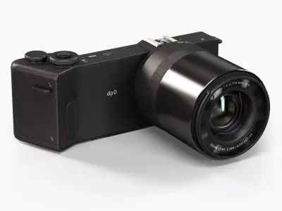 Sigma dp0 Quattro bridge digital camera Low-poly 3D model