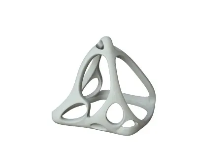 SciFi Cube Object No 64366 Low Poly Shape Low-poly 3D model