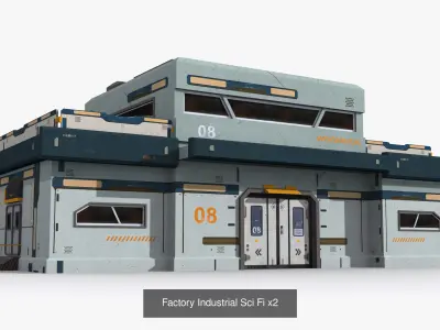 24 Factory  sci fi Collection 3D Model Pack