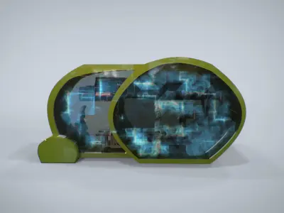 PowerSun futuristic toilet 3D model