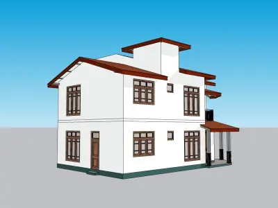 South Asian House P4 3D model