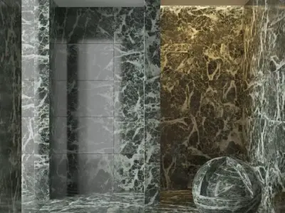 Marble wall 57 3D model