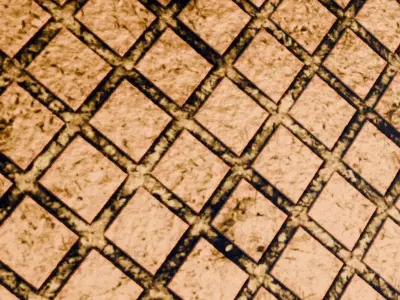 Orange Metal Plate PBR Seamless Texture